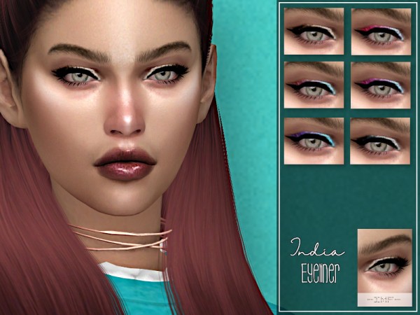  The Sims Resource: India Eyeliner N.20 by IzzieMcFire