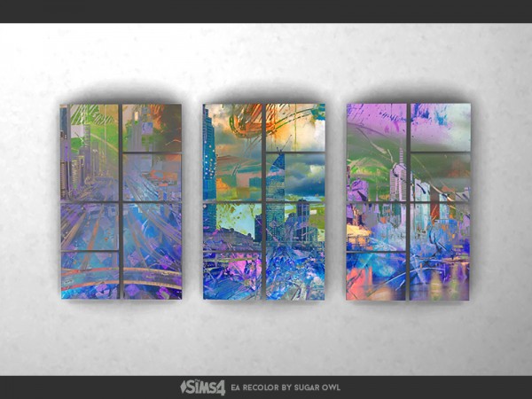  The Sims Resource: Urban Grunge paintings set by sugar owl