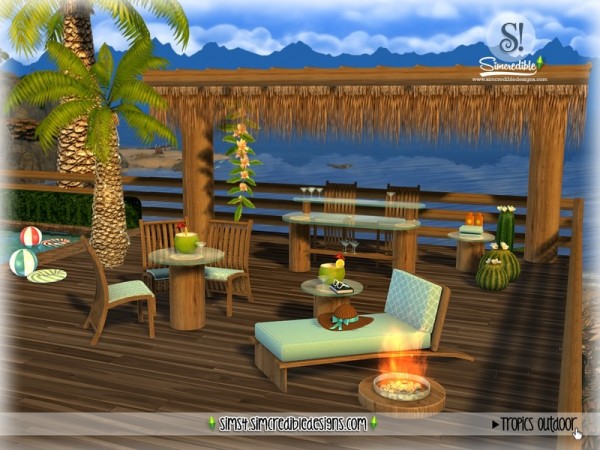  The Sims Resource: Tropics outdoor by SIMcredible!
