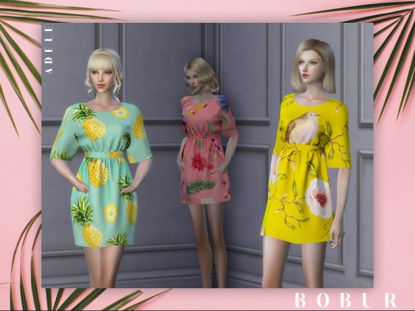  The Sims Resource: Adele dress by Bobur
