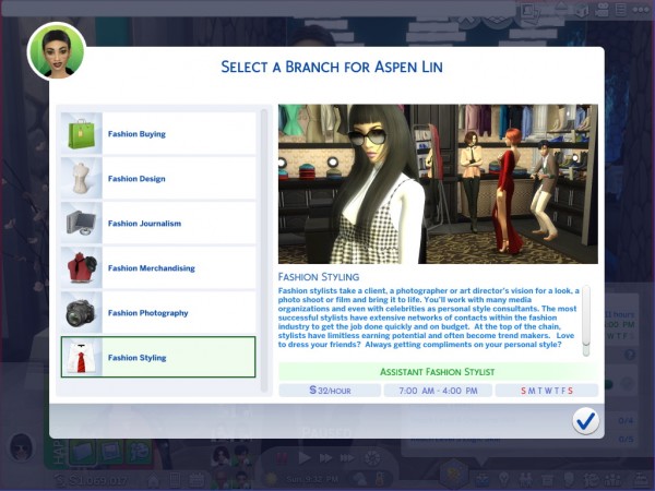  Mod The Sims : Ultimate Fashionista Career by asiashamecca