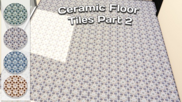  Simming With Mary: Ceramic Floor Tiles Set