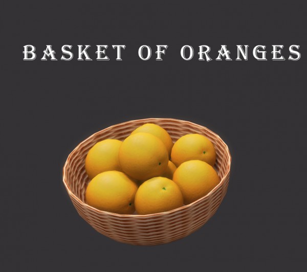  Leo 4 Sims: Basket of oranges