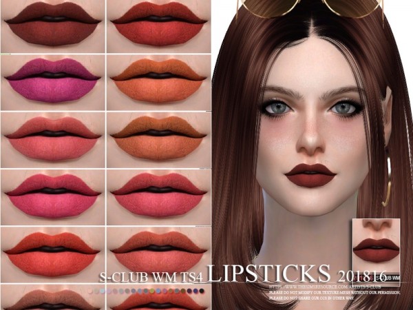  The Sims Resource: Lipstick 201816 by S Club