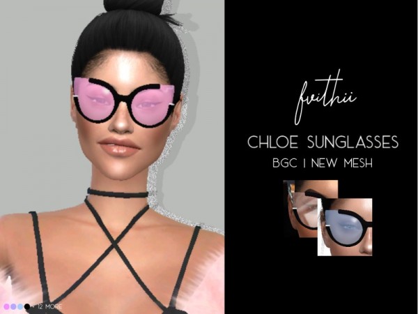  The Sims Resource: Chloe Sunglasses by fvithii