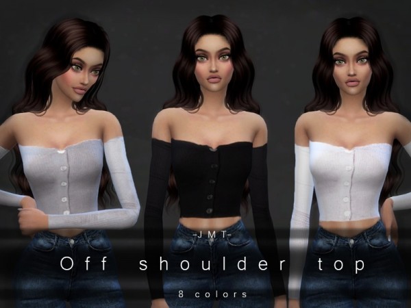  The Sims Resource: Off shoulder top by JMT