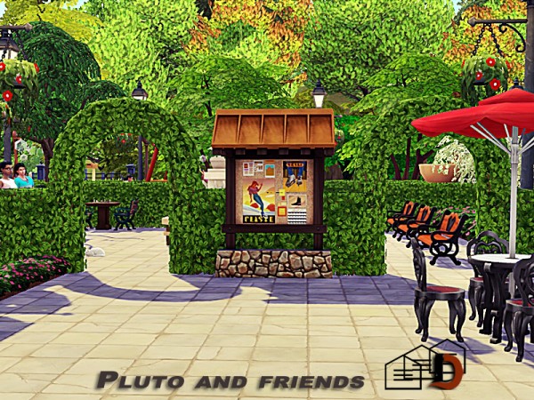  The Sims Resource: Pluto and friends park by Danuta720