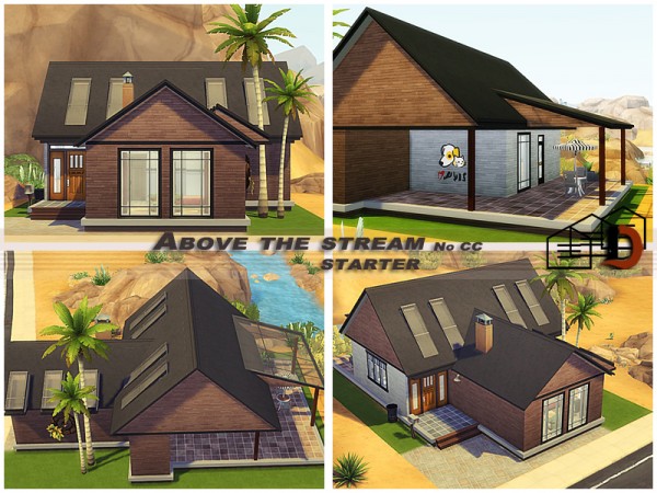  The Sims Resource: Above the stream   starter house by Danuta720