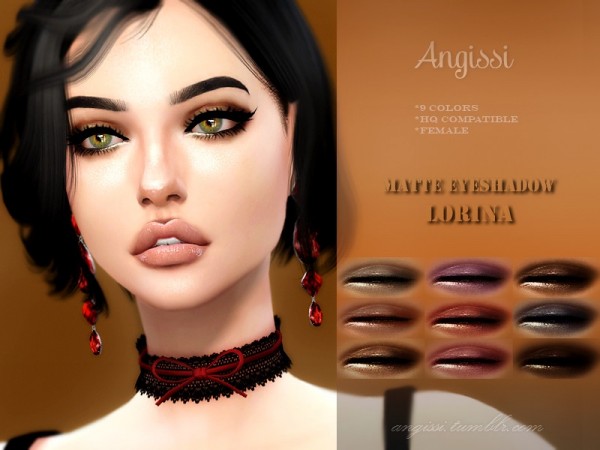  The Sims Resource: MATTE Eyeshadow   Lorina by ANGISSI