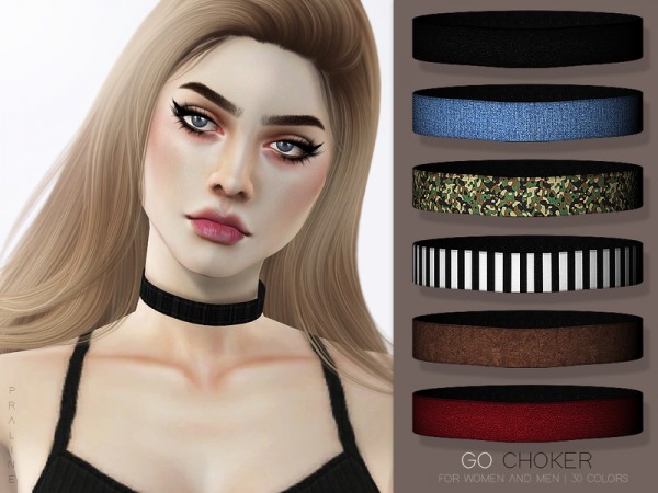  The Sims Resource: GO Choker by Pralinesims