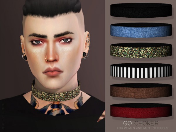  The Sims Resource: GO Choker by Pralinesims