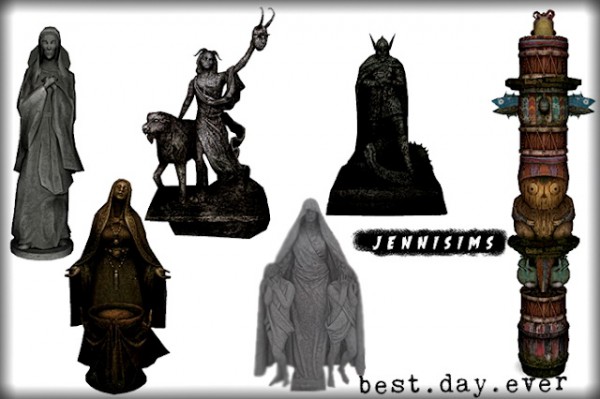  Jenni Sims: Statues and Totem Decorative