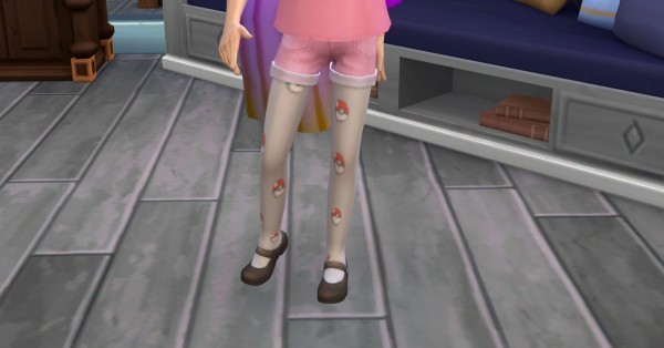  Mod The Sims: Pokeball Tights by NicoletteAunreel