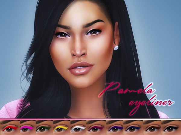  The Sims Resource: Pamela Eyeliner by KatVerseCC