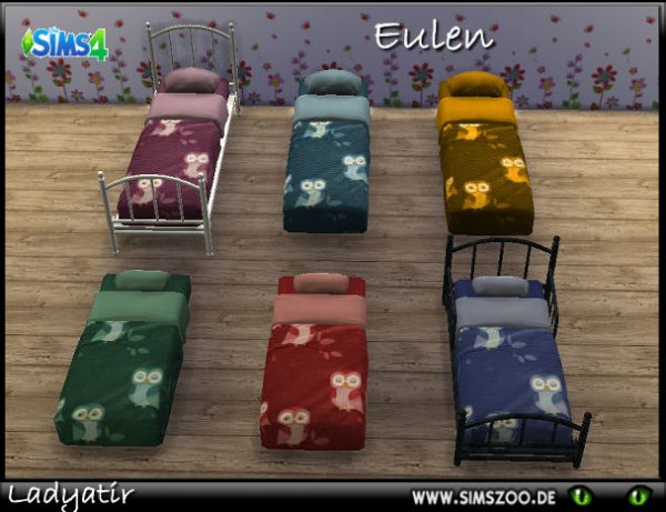  Blackys Sims 4 Zoo: Eulen bed by ladyatir