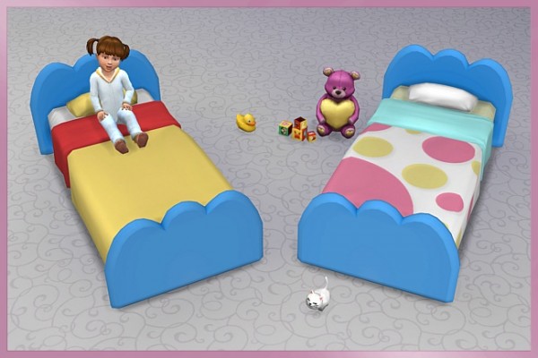  Blackys Sims 4 Zoo: Toddler Bed Cloud by  Cappu