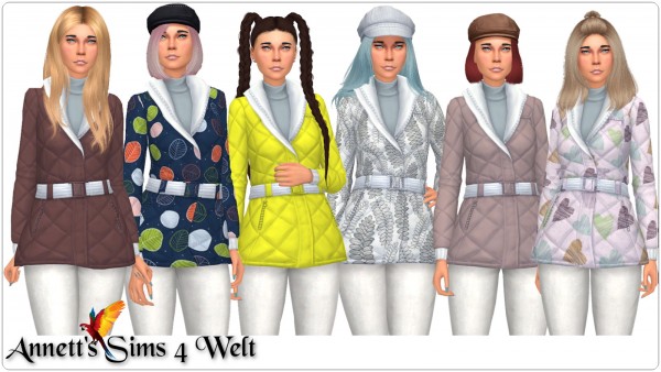  Annett`s Sims 4 Welt: Winter Jacket   Recolors