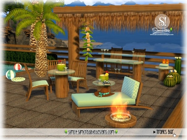  The Sims Resource: Tropics bar by SIMcredible!