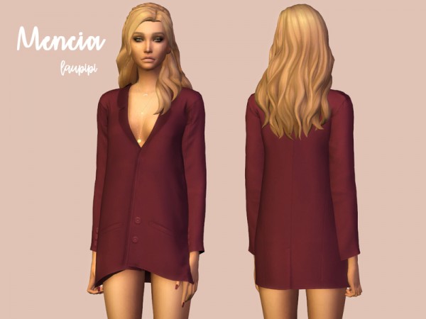  The Sims Resource: Mencia dress by laupipi