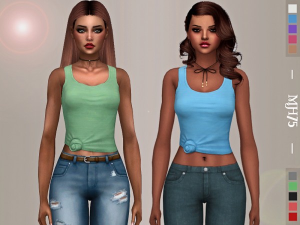  The Sims Resource: Reena Tied Tops by Margeh 75
