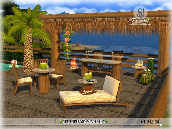  The Sims Resource: Tropics bar by SIMcredible!
