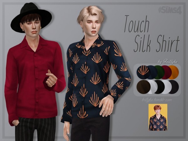  The Sims Resource: Touch Silk Shirt by Trillyke