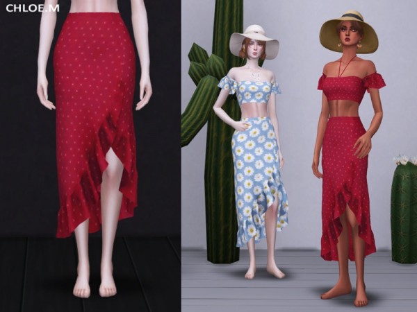 The Sims Resource: Resort Style skirt by ChloeMMM