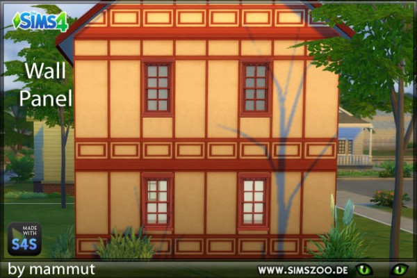  Blackys Sims 4 Zoo: Wall Panel 1 by mammut