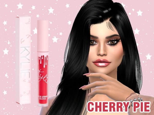  The Sims Resource: Cherry Pie lips by Kylie Cosmetics