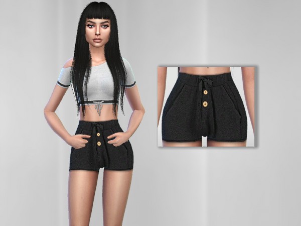  The Sims Resource: Black Shorts by Puresim