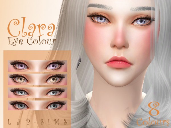  The Sims Resource: Clara Eye Colour by LJP Sims
