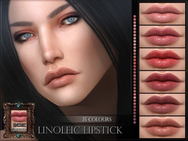  The Sims Resource: Linoleic Lipstick by RemusSirion