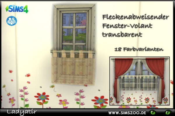  Blackys Sims 4 Zoo: Window curtains transparent by ladyatir