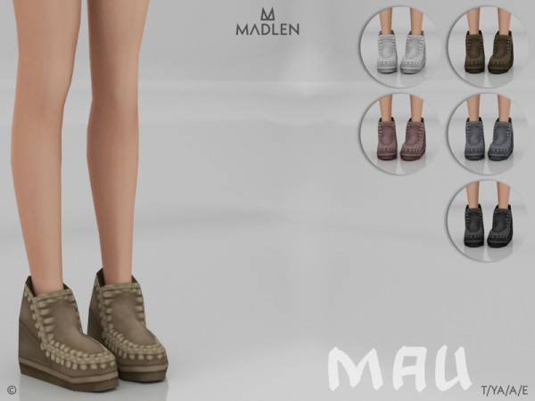  The Sims Resource: Madlen Mau Boots by MJ95