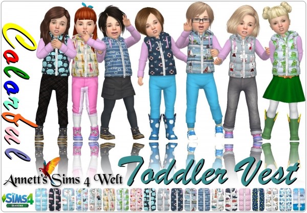  Annett`s Sims 4 Welt: Colorful Toddler Vest