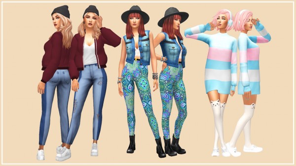  Aveline Sims: Susanna, Sue and Susie   opposite triplets