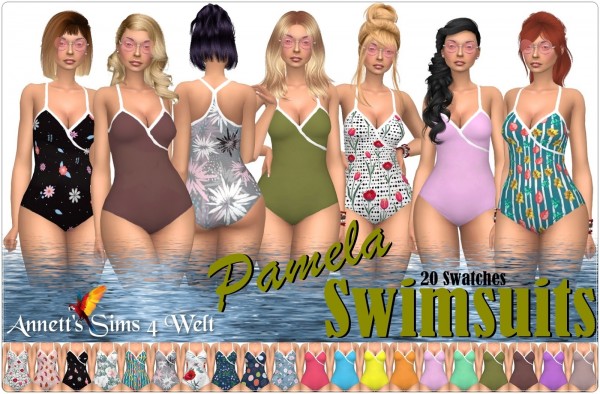 Annett`s Sims 4 Welt: Swimsuits Pamela
