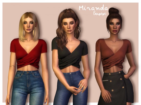  The Sims Resource: Miranda top by Laupipi