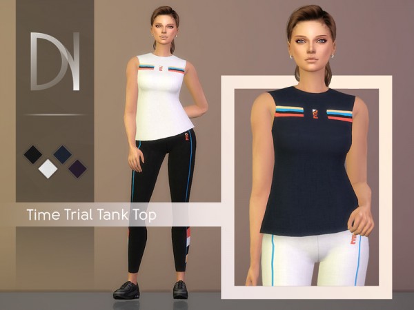  The Sims Resource: Time Trial Tank Top by DarkNighTt