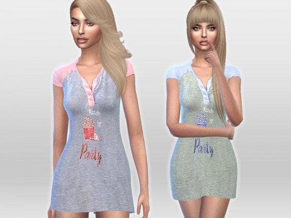 The Sims Resource: NightGown by Puresim
