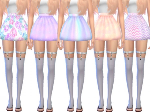  The Sims Resource: Cute Skater Skirts by Wicked Kittie