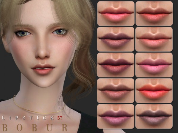  The Sims Resource: Lipstick 57 by Bobur