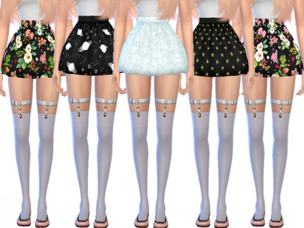  The Sims Resource: Cute Skater Skirts by Wicked Kittie