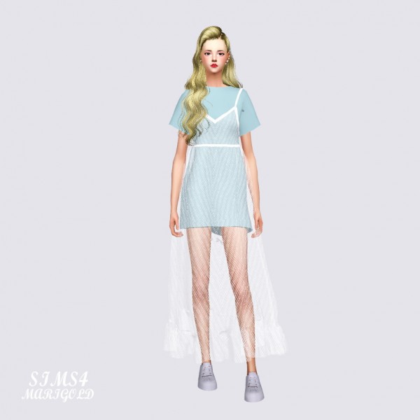  SIMS4 Marigold: Mesh Double Dress