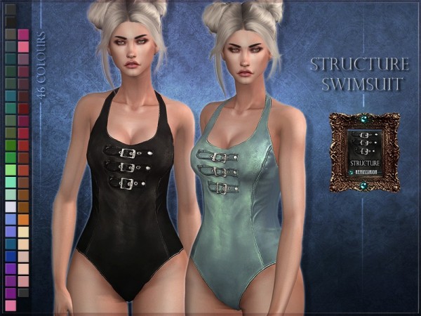  The Sims Resource: Structure Swimsuit by RemusSirion
