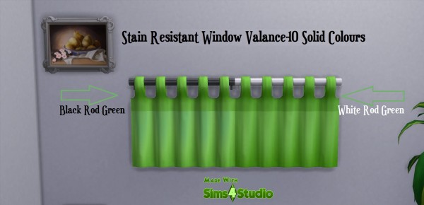  Mod The Sims: Stain Resistant Window Valance by wendy35pearly