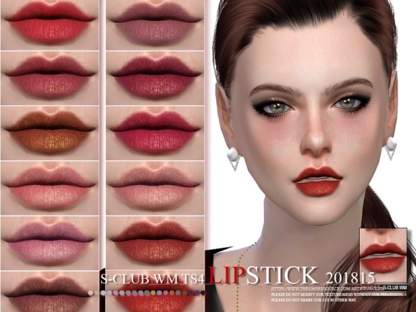  The Sims Resource: Lipstick 201815 by S Club