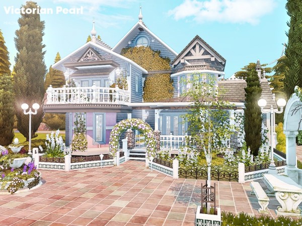  The Sims Resource: Victorian Pearl house by Pralinesims
