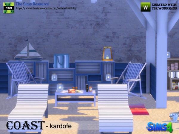  The Sims Resource: Coast outdoor by Kardofe