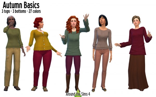  Around The Sims 4: Autumn Basics   recolors